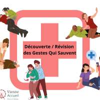 Atelier découverte / révision des Gestes Qui Sauvent (session sur 2 samedis les 15 et 22 mars) - Samedi 22 mars de 14h00 à 16h00 Atelier découverte / révision des Gestes Qui Sauvent (session sur 2 samedis les 15 et 22 mars)